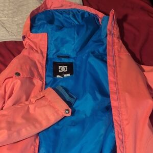 DC Vibrant Pink Jacket with Blue Interior